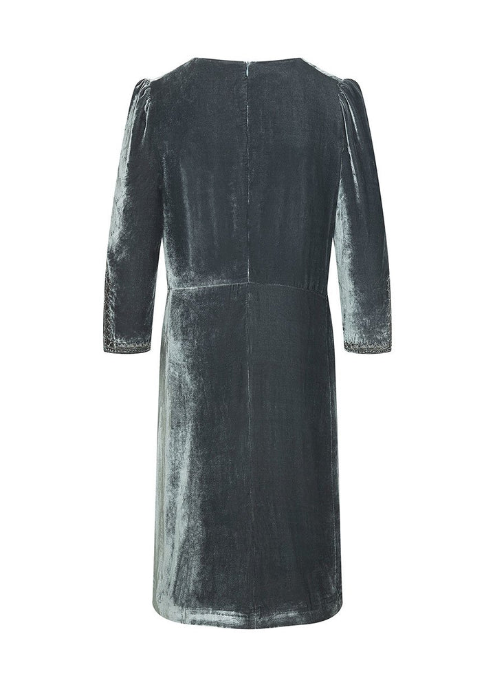 Alessia Silk Velvet Dress