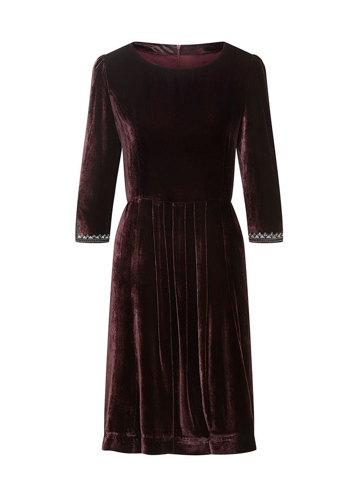 Alessia Silk Velvet Dress