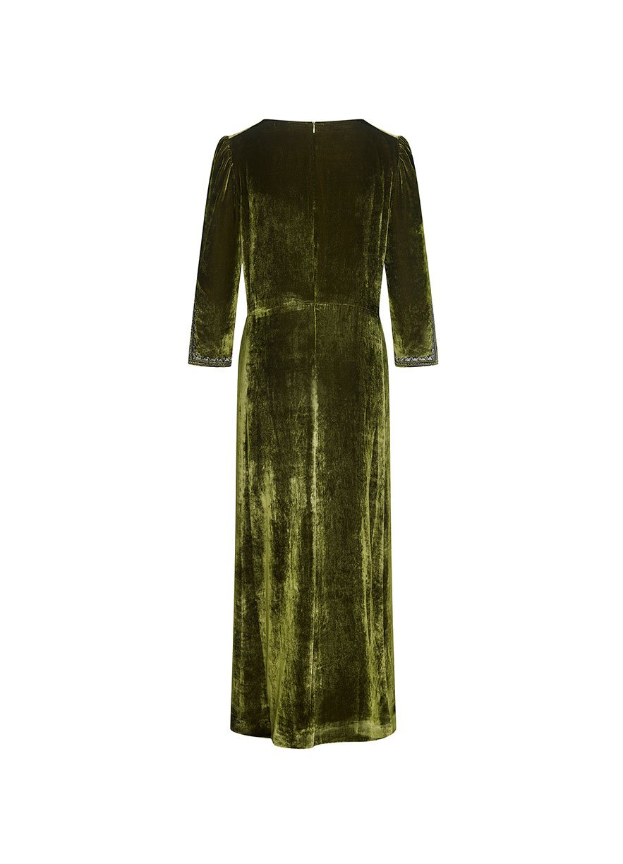 Alessia Silk Velvet Maxi Dress