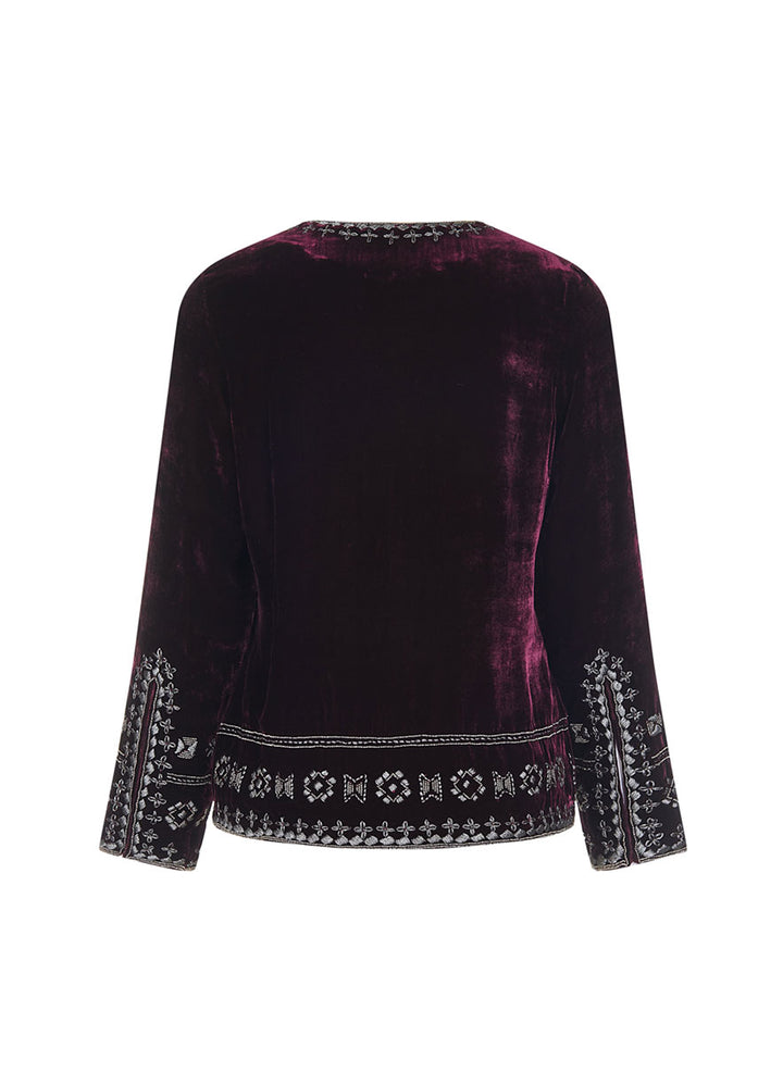 Alessia Silk Velvet Jacket