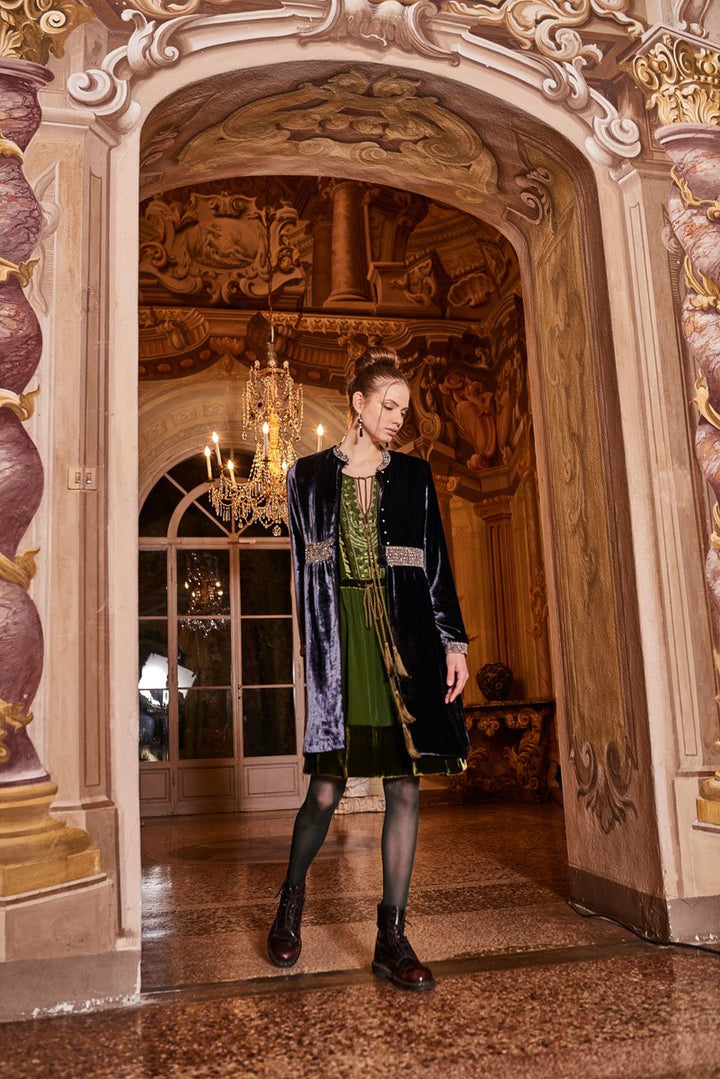 Florentine Silk Velvet Coat