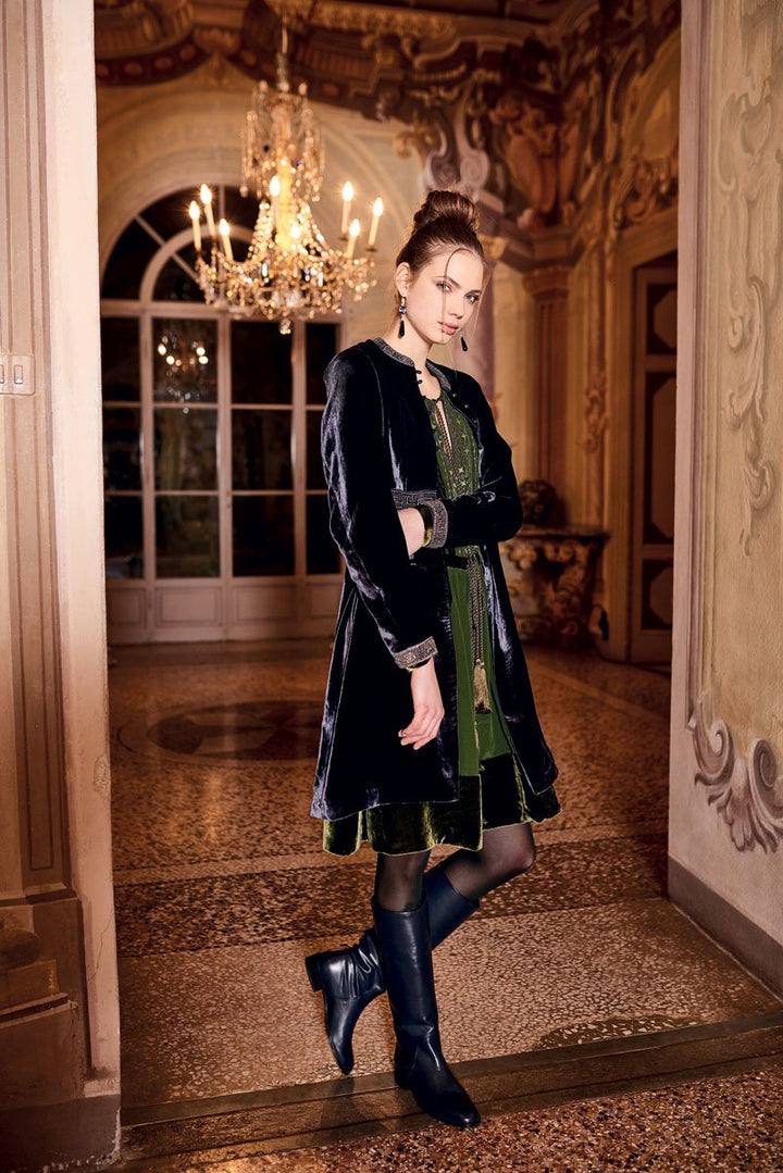 Florentine Silk Velvet Coat