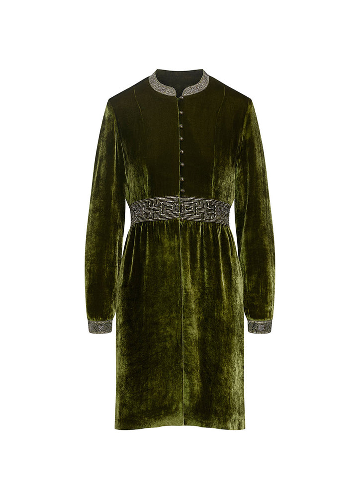 Florentine Silk Velvet Coat